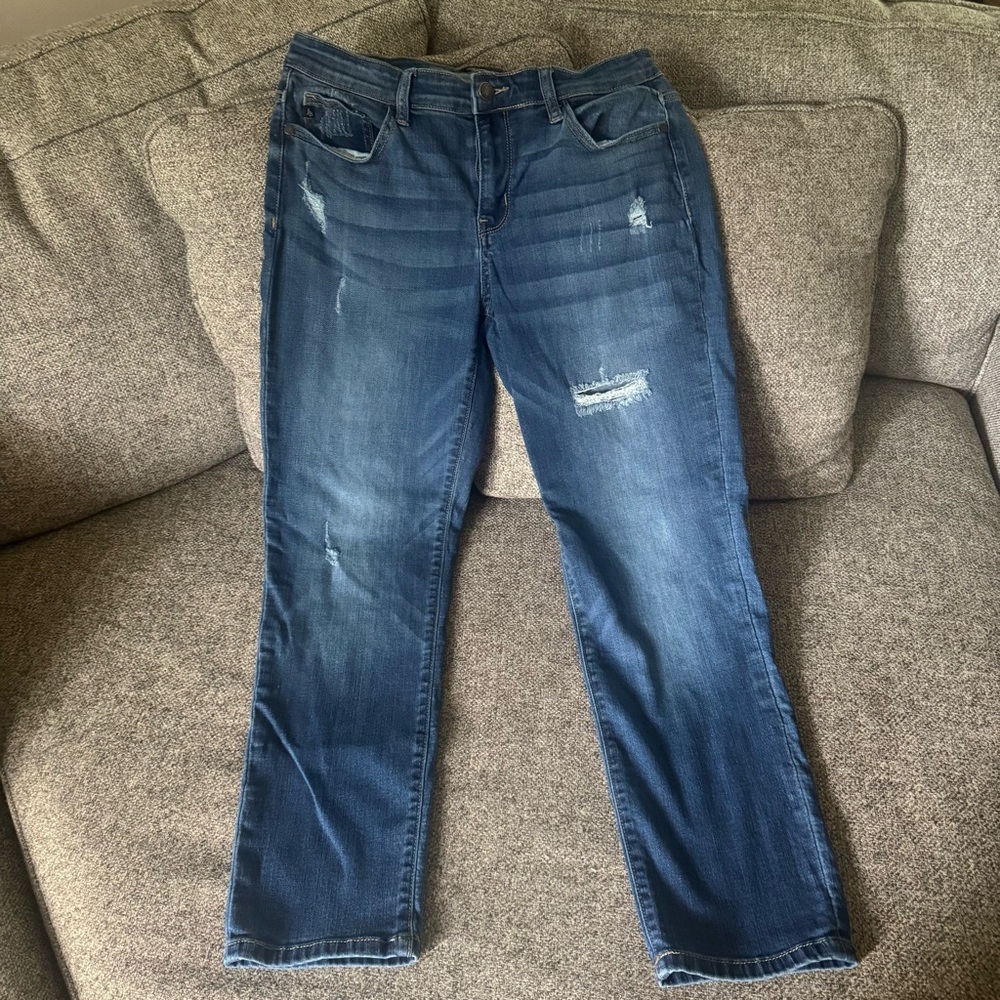 Judy Blue- Classic Blue Denim boyfriend fit Jeans